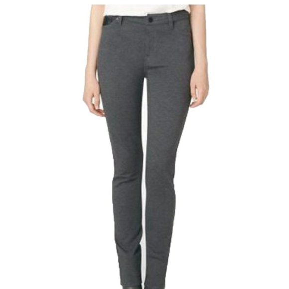 EUC Plus Size Calvin Klein Jeans Gray 5-Pocket Stretch Ponte Jeggings – Size 16 - Picture 1 of 10